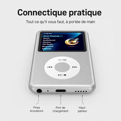     Connectique du lecteur MP3 Bluetooth Innioasis Y1